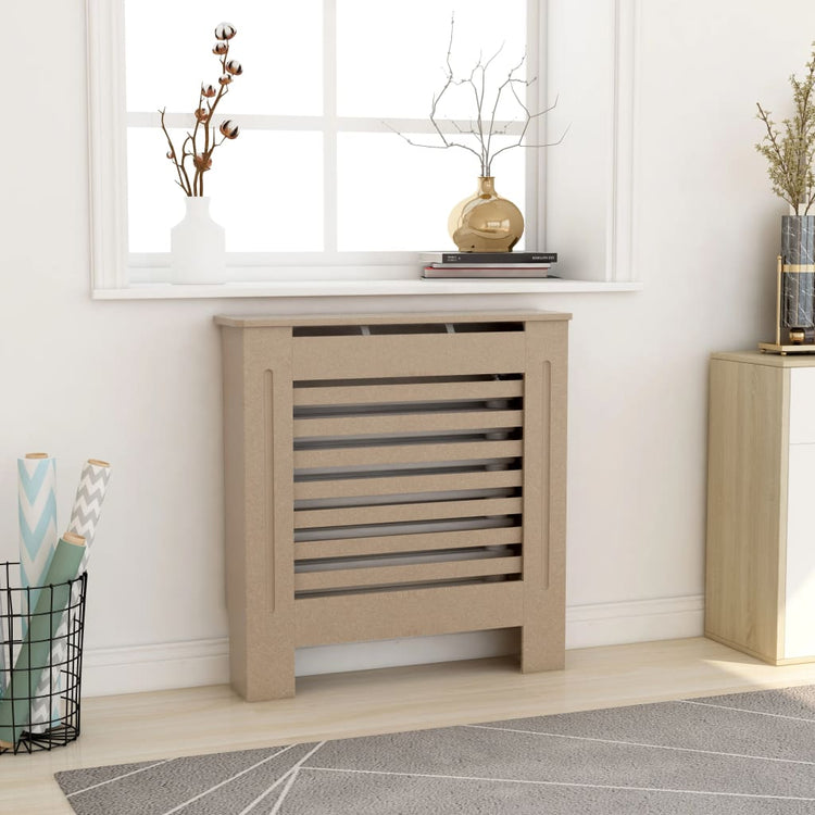 vidaXL Radiator Cover Radiator Guard for Home Office Heater Cabinet Cover MDF-27