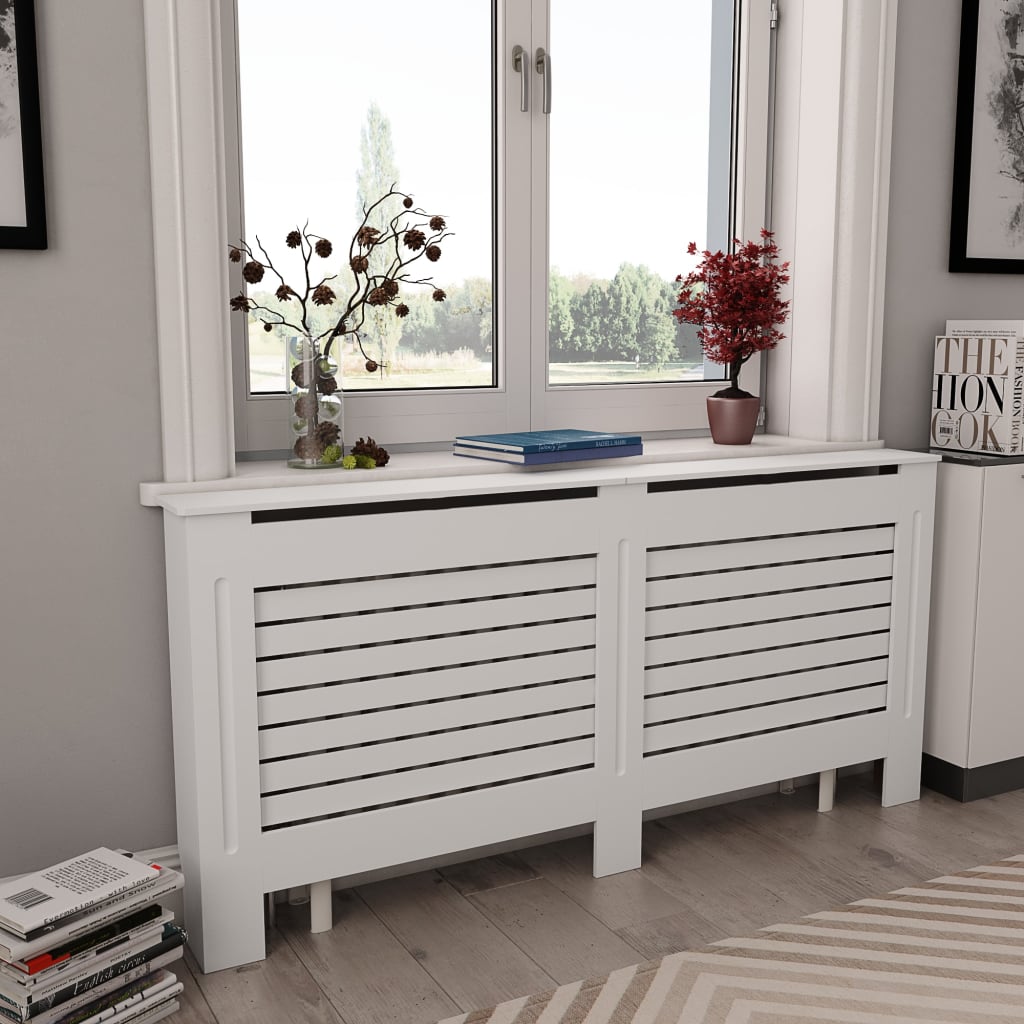 vidaXL Radiator Cover Radiator Guard for Home Office Heater Cabinet Cover MDF-20