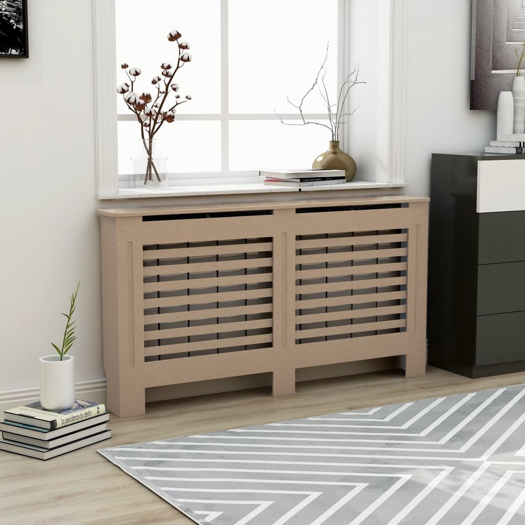 vidaXL Radiator Cover Radiator Guard for Home Office Heater Cabinet Cover MDF-15