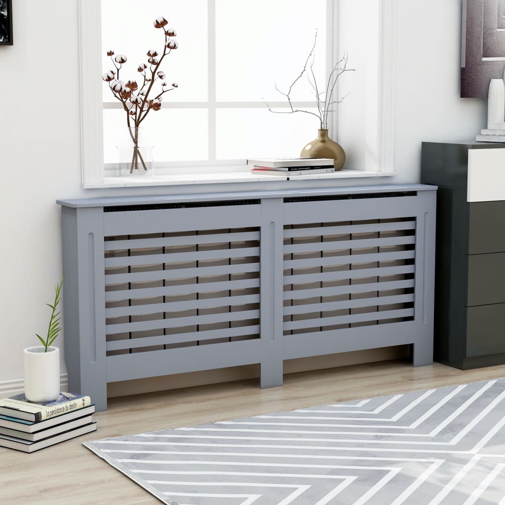 vidaXL Radiator Cover Radiator Guard for Home Office Heater Cabinet Cover MDF-7
