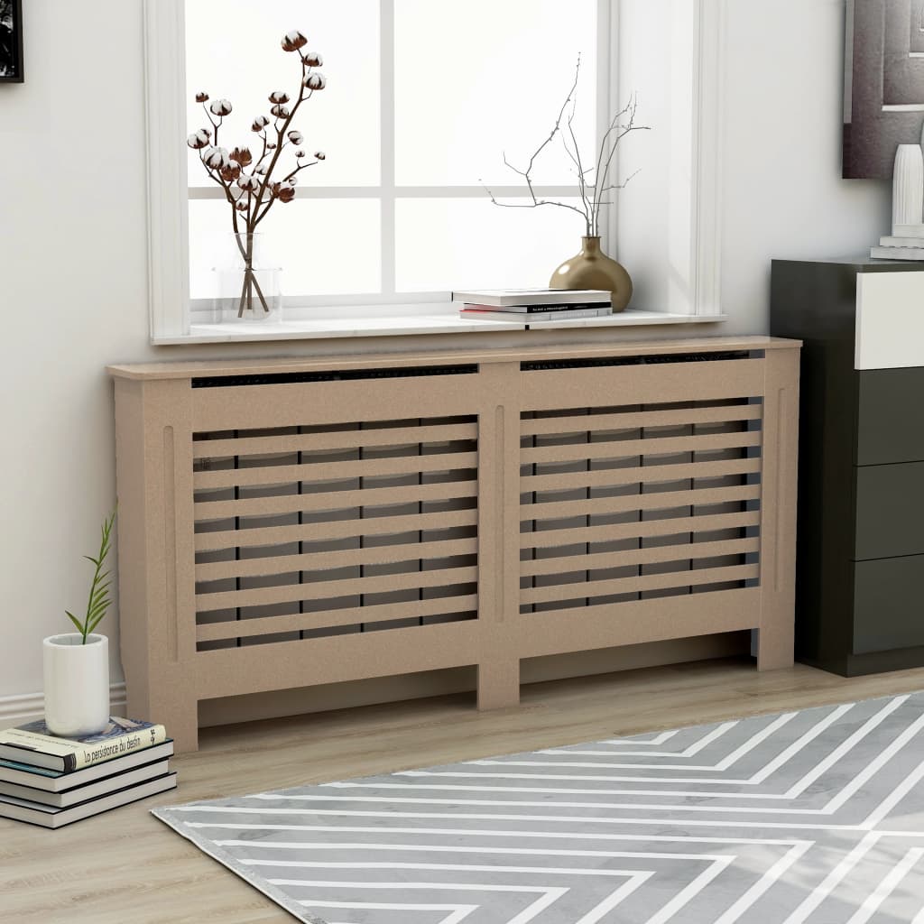 vidaXL Radiator Cover Radiator Guard for Home Office Heater Cabinet Cover MDF-14