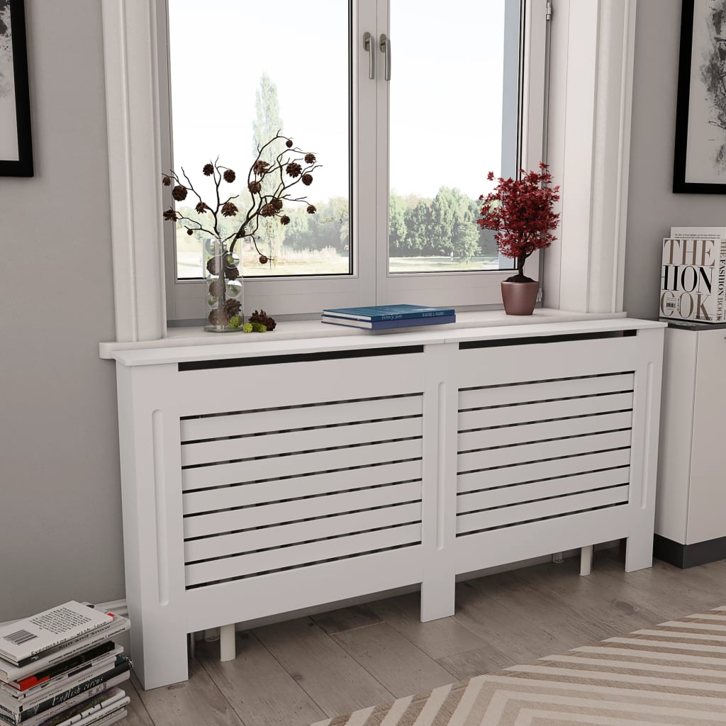 vidaXL Radiator Cover Radiator Guard for Home Office Heater Cabinet Cover MDF-18