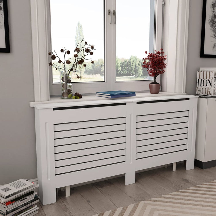 vidaXL Radiator Cover Radiator Guard for Home Office Heater Cabinet Cover MDF-18