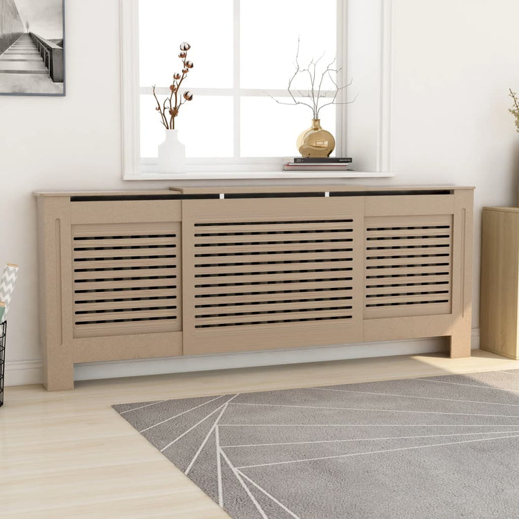 vidaXL Radiator Cover Radiator Guard for Home Office Heater Cabinet Cover MDF-25