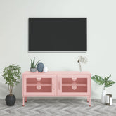 vidaXL TV Stand TV Unit Sideboard Home TV Console Media Unit Cupboard Steel-11