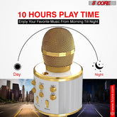 5Core Wireless Karaoke Microphone Bluetooth Mic Portable Handheld Microfonos Inalambricos GOLD-1